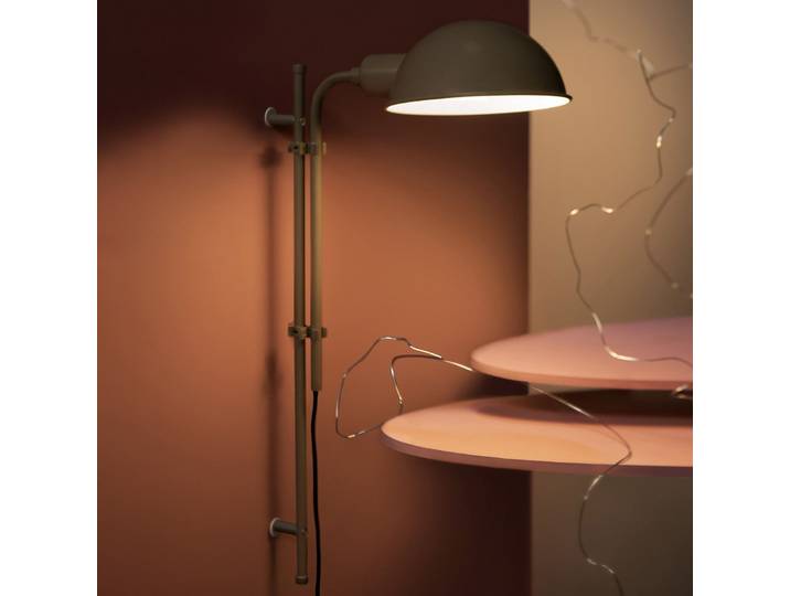 Funiculi Wandleuchte Moss Grey - Marset Funiculí A - Wohnzimmer - Design - Metall - Einflammig