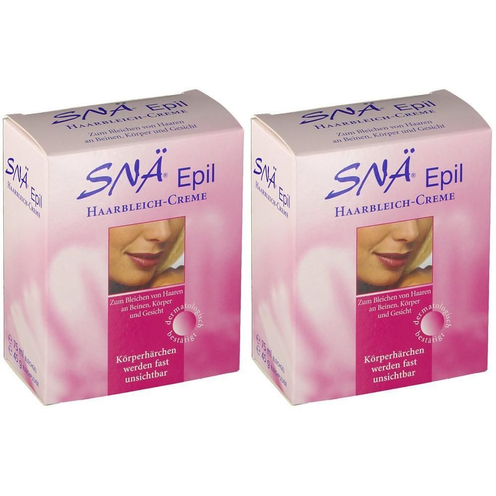 Haarbleich Creme Snae Epil Set 2x 2x1 St Kombipackung