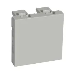 Legrand 412952 Blindplatte, 2-modulig, Grau, zum Einbau in Hutschienenadapter DX3