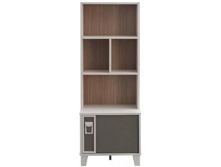 Xlmoebel Bücherregal Bücherregal aus Holz in Grau für das Kinderzimmer, Hergestellt in Europa