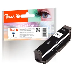 Peach Tintenpatrone foto schwarz kompatibel zu Epson T3341, No. 33 phbk, C13T33414010