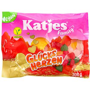 Katjes Fruchtgummis Family Glücks Herzen, 300 g