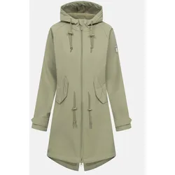 Derbe Softshelljacke Friese Island Damen Hellgrün Übergangsjacke Oliv