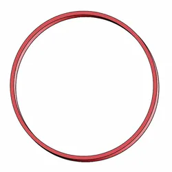 VEPATIM 50 Gummiringe Gummibänder Ø 80mm 1mm in rot ca. 80 Stk. 50 gr.