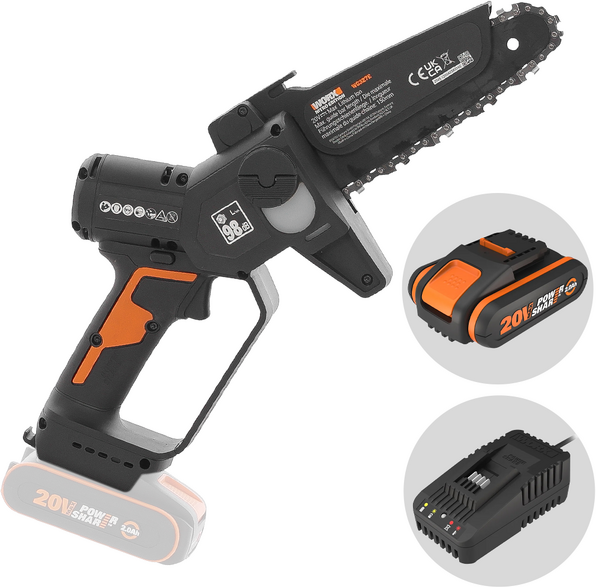 Worx WG327E - Potatore manuale a batteria - 20V 2Ah