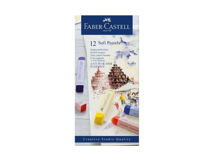 Faber-Castell Softpastell-Kreiden 12 Stück