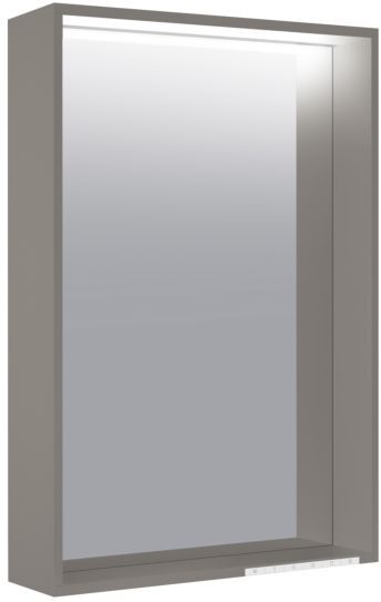 Keuco X-Line Lichtspiegel 33298291500, Inox, 500x700x105mm, LED-Beleuchtung und Spiegelheizung