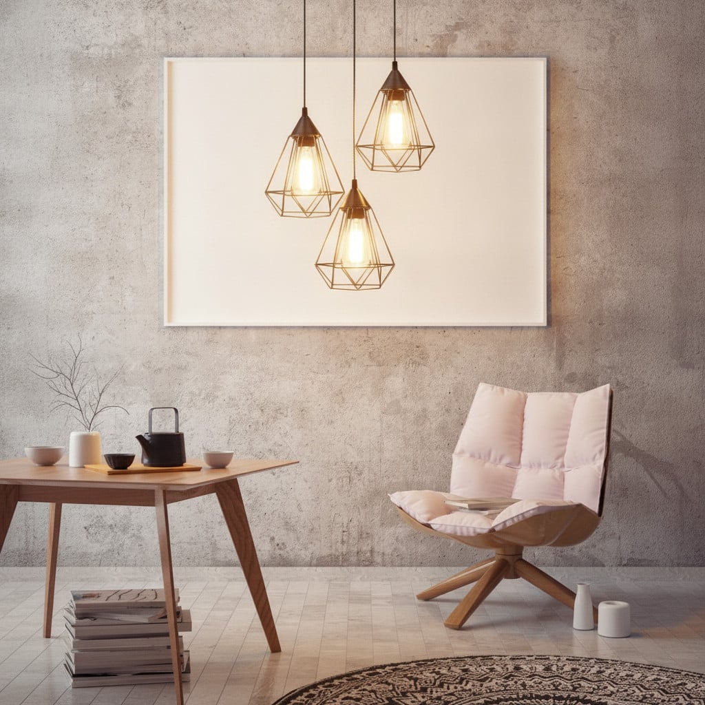 Lyora Hanglamp Paolo 3-lichts zwart