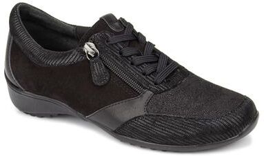Women's Pippy Zipper Oxford by Drew in Black (Size 12 N)