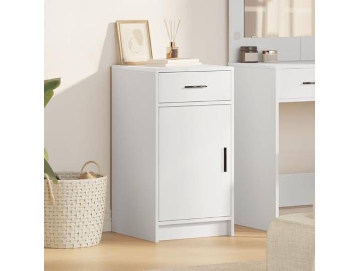 ZQQLVOO Sideboard Weiß gartenschrank flurschrank for Innenraum Büro 40x41x75 cm Holzwerkstoff