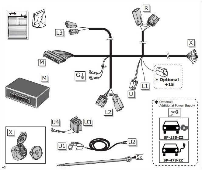 FAISCEAU SPECIFIQUE 13 BROCHES POUR LEXUS UX (10/18-)