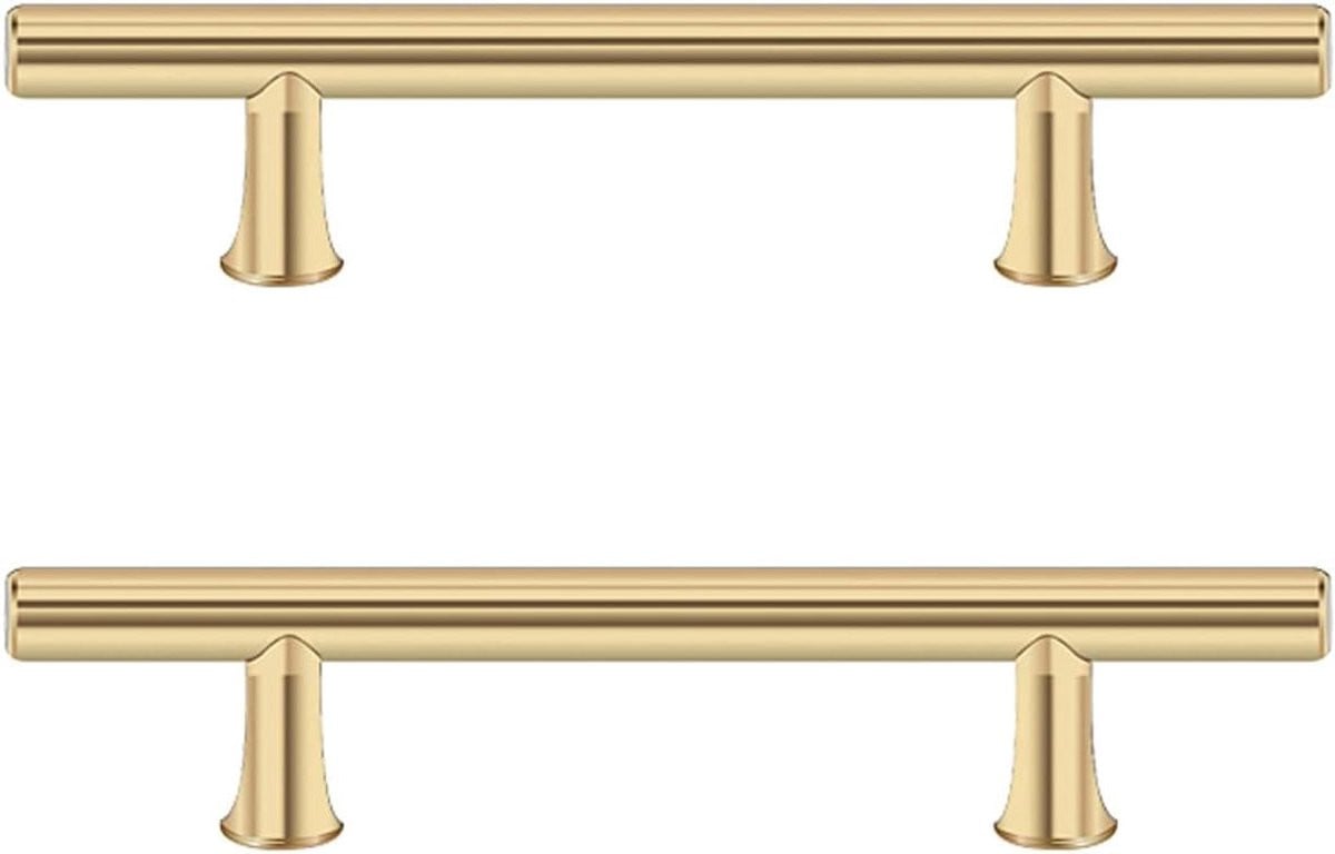 Gouden meubelgrepen van aluminium legering, 96 mm