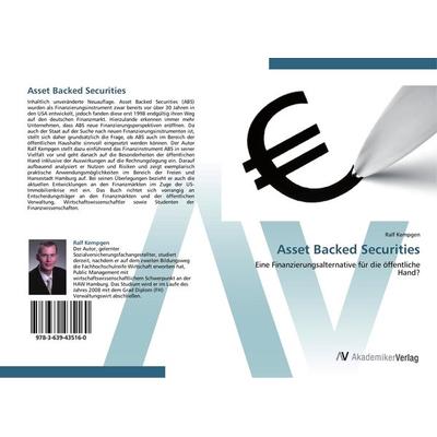 Asset Backed Securities, Taschenbuch von Ralf Kempgen, AV Akademikerverlag, 978-3-639-43516-0