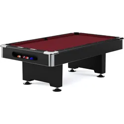 Automaten Hoffmann Billardtisch Billardtisch Club Pro III in Schwarz (254 x 127 cm)