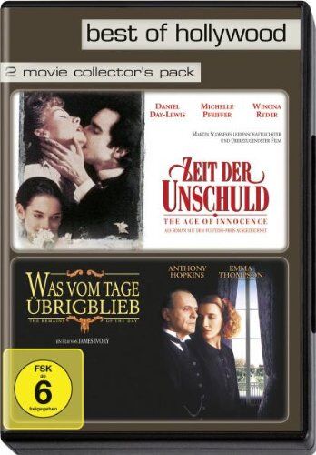 James Ivory - Best of Hollywood - 2 Movie Collector's Pack: Zeit der Unschuld / Was vom Tage übrig blieb [2 DVDs] - Preis vom 12.10.2026 11:37:12 h