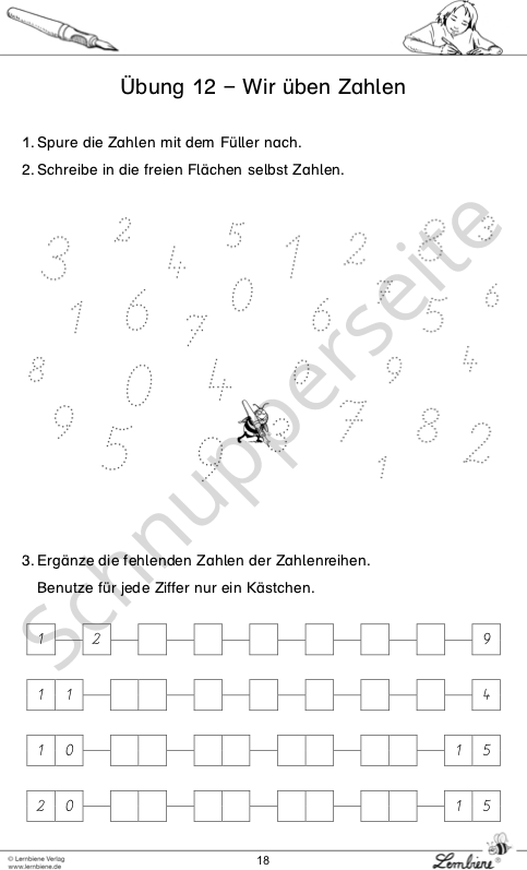 Lernbiene Mach den Füllerführerschein!