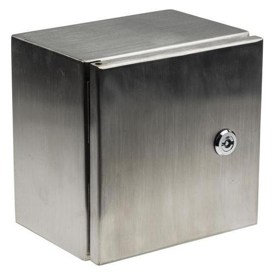 RS PRO IP66 Wall Box, S/Steel, 200x200x150mm (8428399)