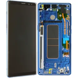 LCD Kompletteinheit inkl. Frontcover für Samsung Galaxy Note 8 N950F, blau