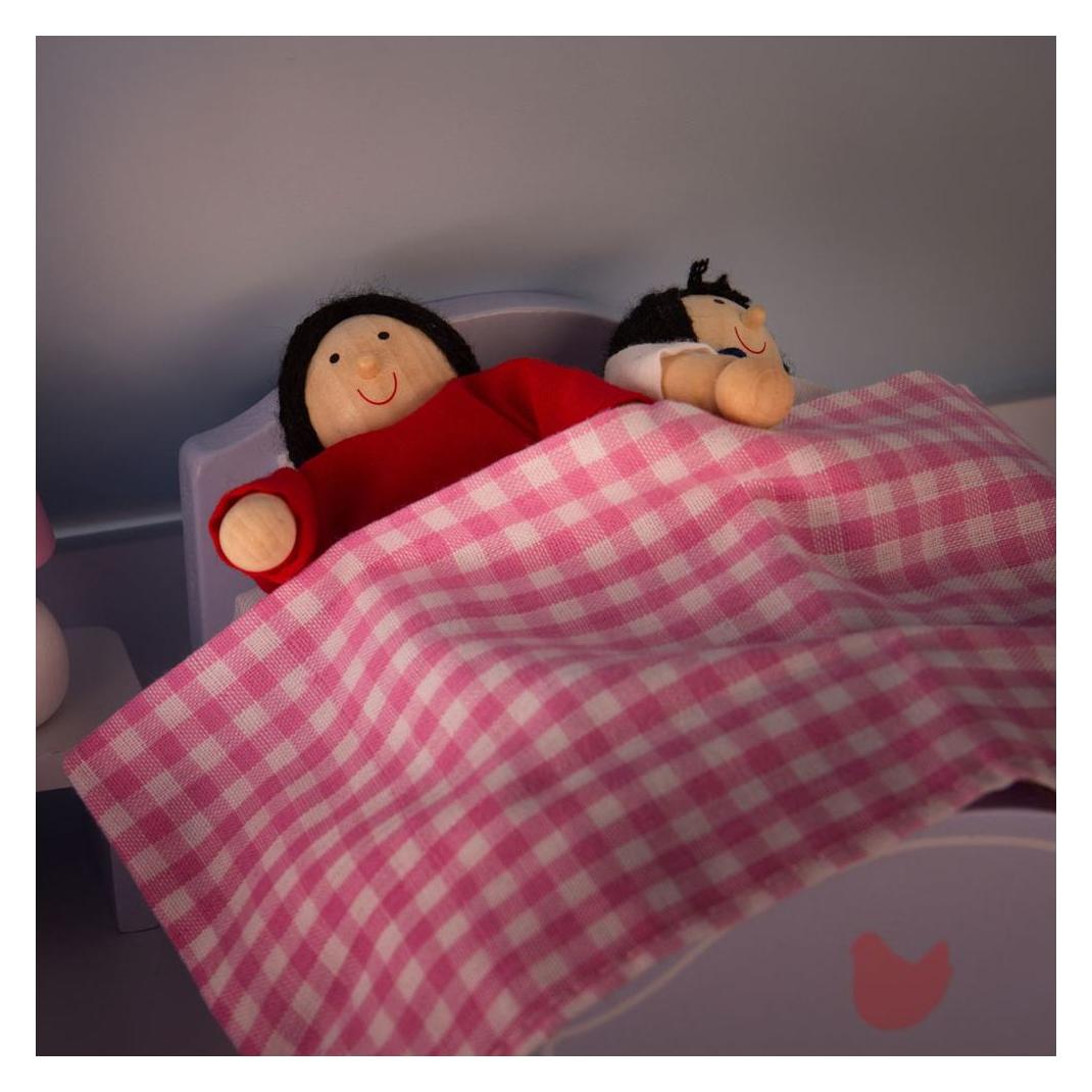 Bigjigs Tidlo Puppenhausmöbel aus Holz, Schlafzimmer, 6-teilig. (B00CM9ITXC)