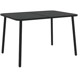vidaXL Gartentisch Anthrazit 110x80x71 cm Stahl