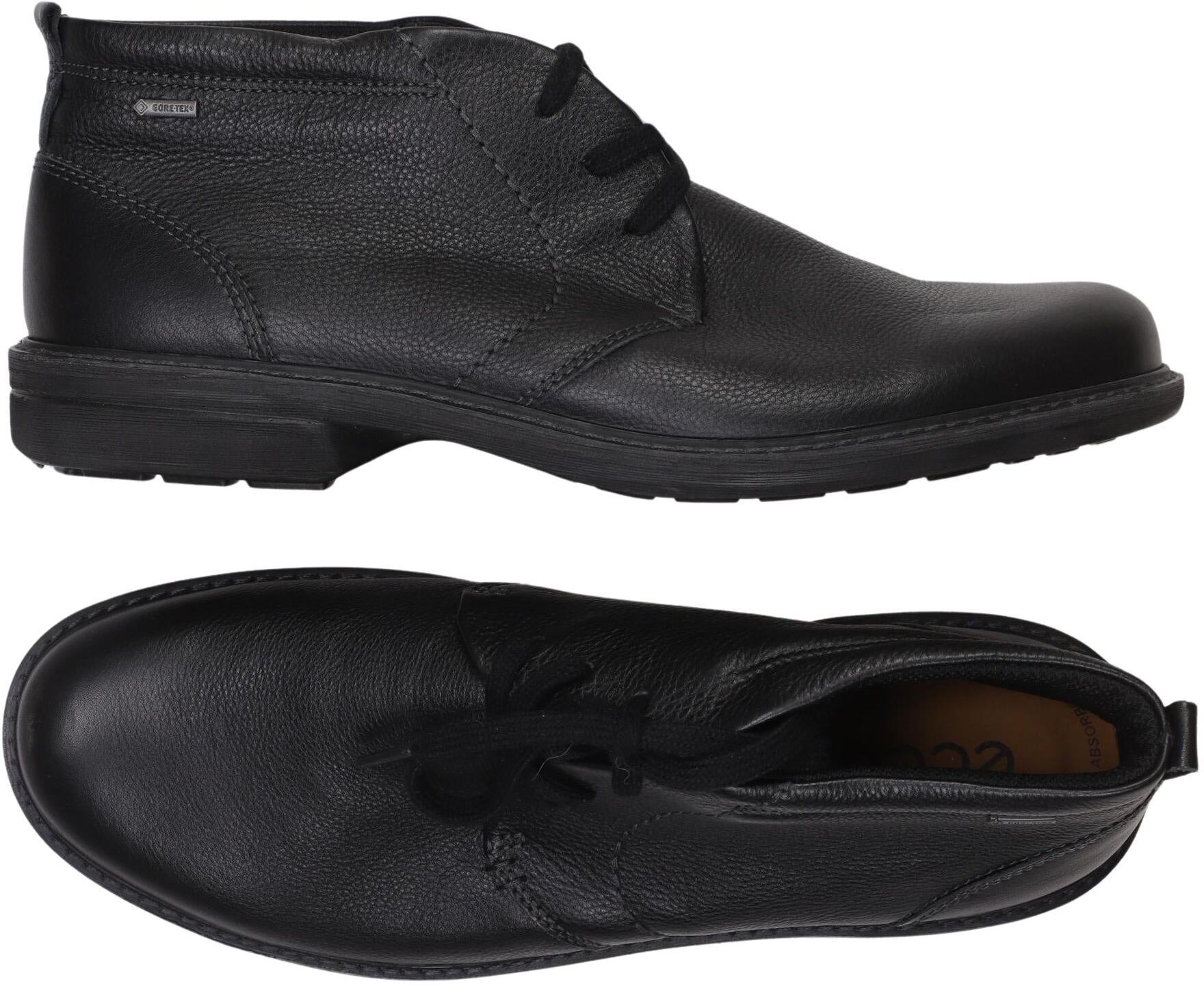 Ecco Herren Stiefel, Schwarz, Gr. EU 47, Leder - Second Hand