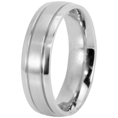 Fingerring AKZENT "Dusko, silberfarbig, langlebig" Gr. 60, silber (silberfarbig), Fingerringe, Herren, 60, Edelstahl, Fingerring