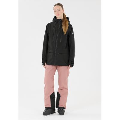 Skijacke WHISTLER "Takoda", Damen, Gr. 36, schwarz, 100% Polyester, unifarben, normal, ohne Ausschnitt, Jacken Skijacke, mit einer wasserabweisenden Beschichtung
