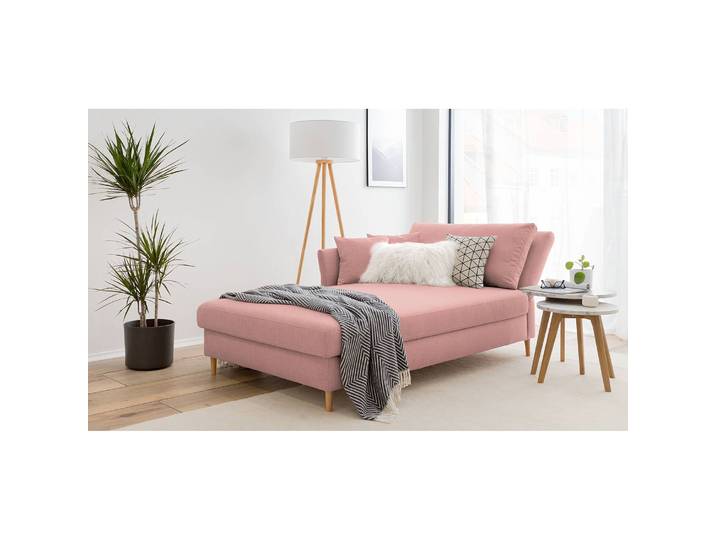 Recamiere Hillarys II Pink/Mauve Webstoff 110cm Ausrichtung rechts Skandi