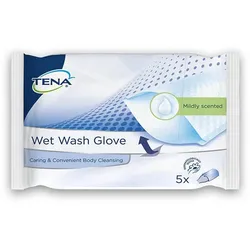 TENA Wet Wash Glove - 5 Stück milder Duft 5 St
