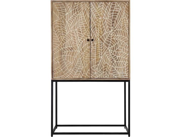 Highboard Tigano natur Mangoholz B 45 H 145 cm - Highboard