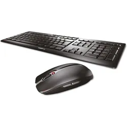 Cherry Stream Desktop (DE, Kabellos), Tastatur, Schwarz
