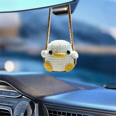 Uplifted Finds Crochet Animal Car Interior Pendant duck