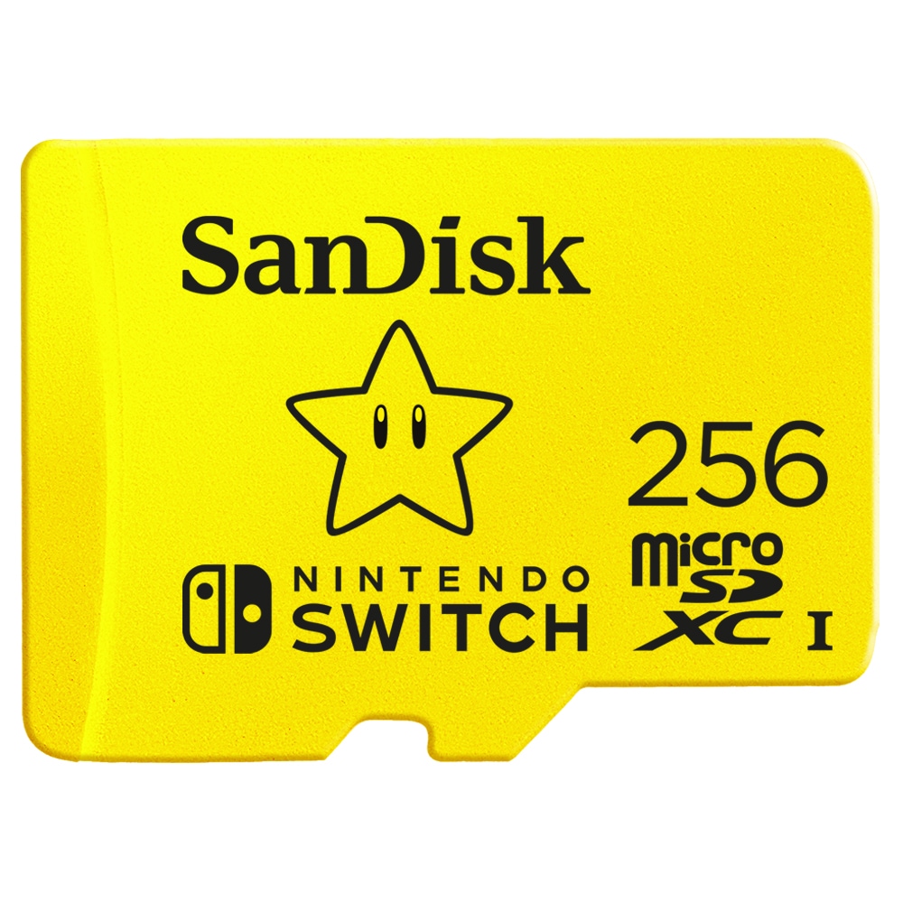 SanDisk 256 GB microSDXC Speicherkarte für Nintendo Switch™ gelb SDSQXAO-256G-GNCZN