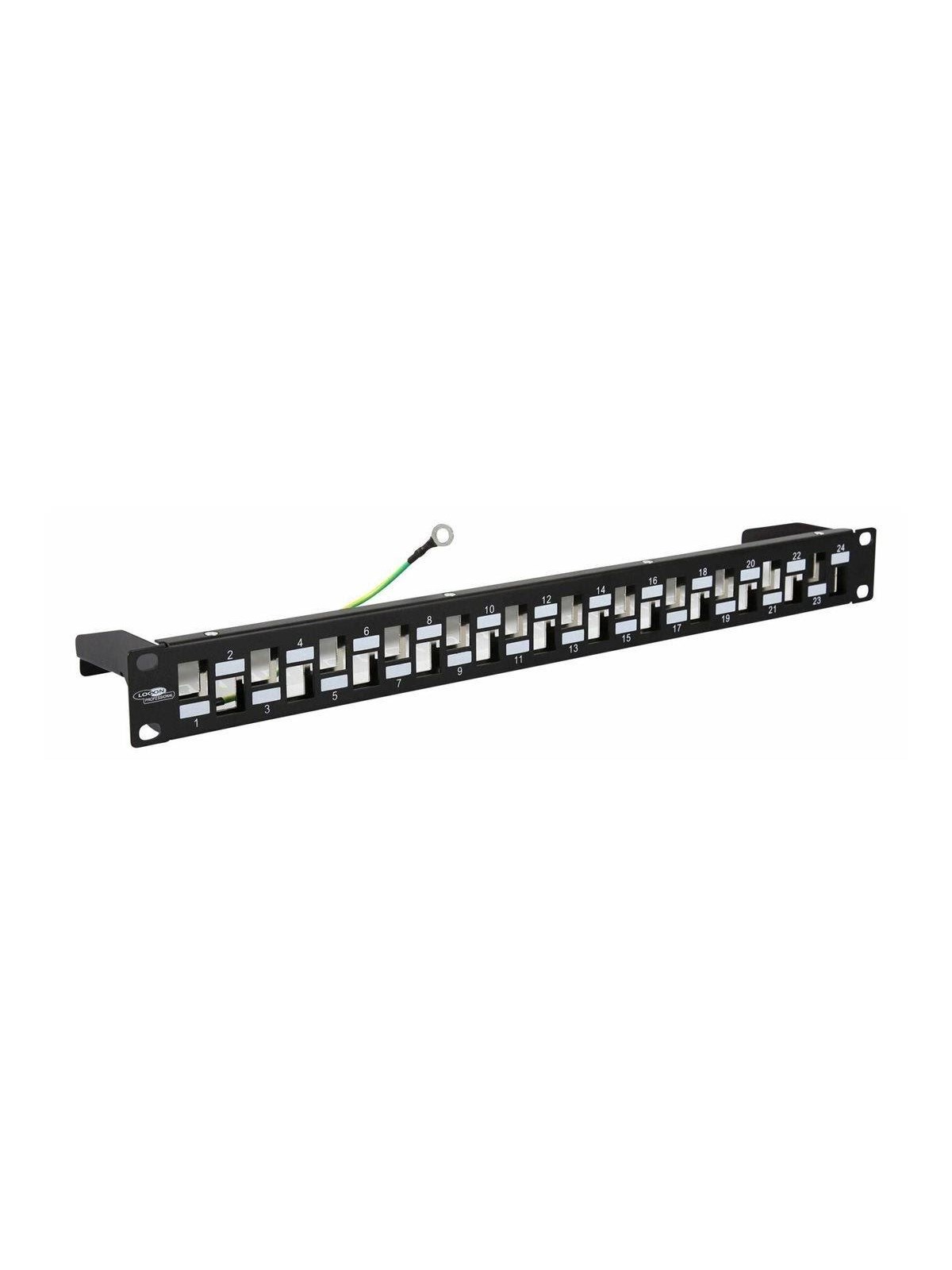 Lanview by Logon blank keystone patch panel - 1U - 10" - unequipped
