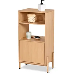 Tchibo - Badschrank mit Holzfurnier - 45x35x93cm - naturfarben -