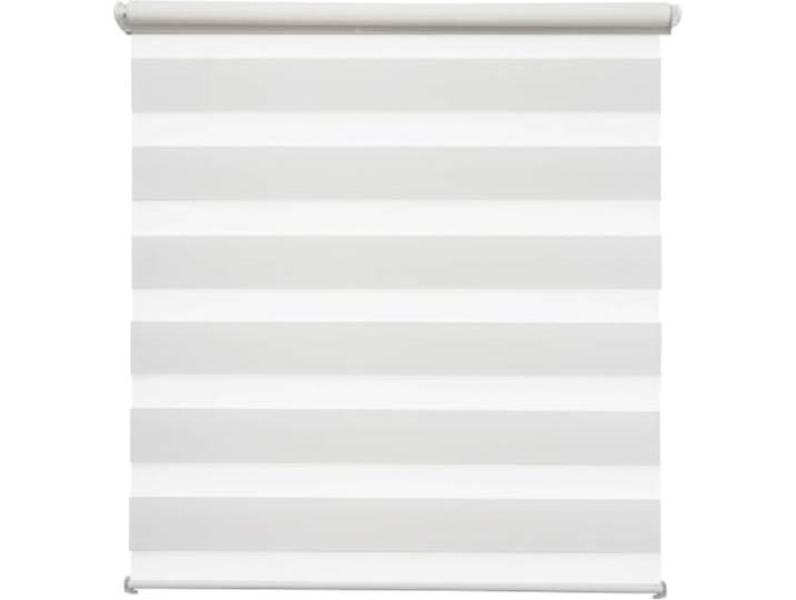 Tilldekor Doppelrollo/Duo-Rollo Klemmfix für Fenster und Türen, ohne Bohren, 80 cm x 160 cm, weiß inkl. Klemmträgern