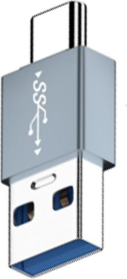 INF 2-Pack Aluminiumlegering Type-C naar USB-A OTG Adapter Rechte Adapter