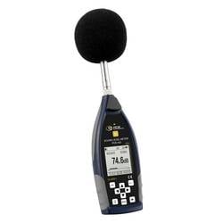 PCE INSTRUMENTS Schallpegelmessgerät mit GPS PCE-432 Klasse 1 Oktavbandfilter A,B,C,Z & Fast,Slow,Impuls Bewertung Datenlogger USB