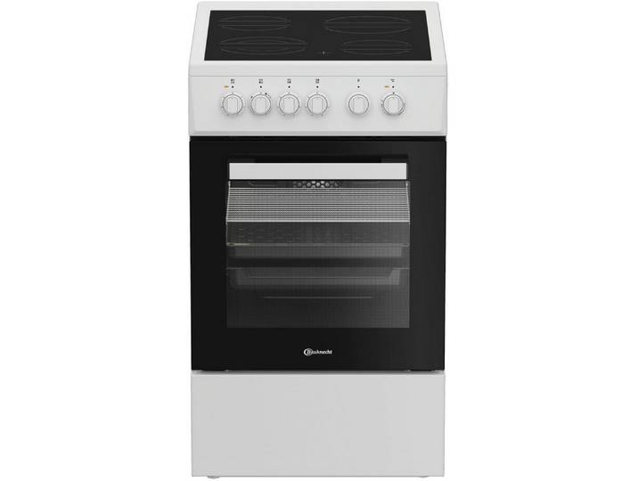 BAUKNECHT Elektro-Standherd B5V5KMW, Hydrolyse, Umluftbackofen mit 6 Funktionen und Dampfunterstützung zur Reinigung
