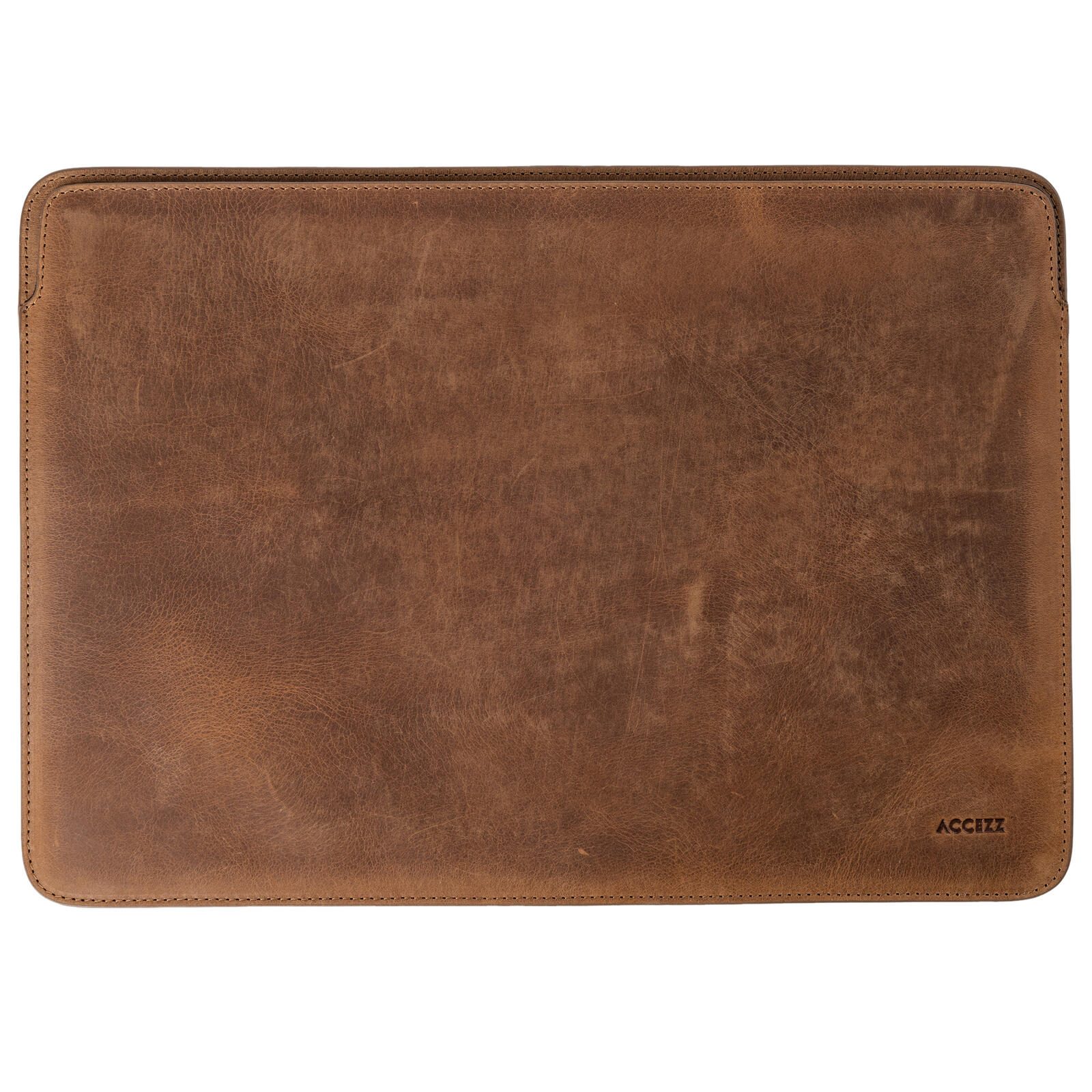 Accezz Leather Laptop Hülle fur das Apple MacBook 15 Zoll - Laptop Sleeve - Cognac SH00075210
