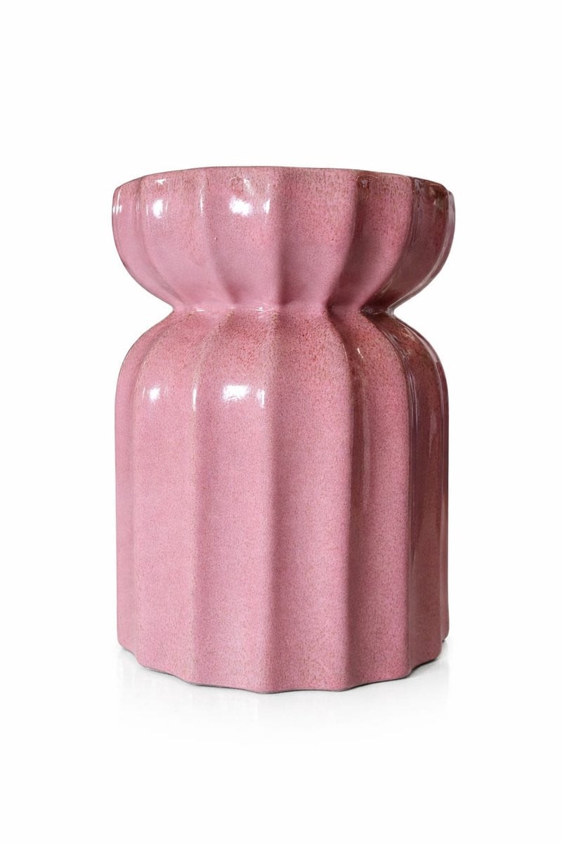 Serendipity Keramische kruk Oud Roze Bijzettafel