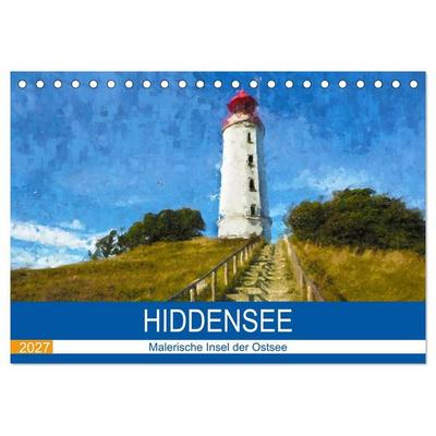 Hiddensee - Malerische Insel der Ostsee (Tischkalender 2027 DIN A5 quer), CALVENDO Monatskalender