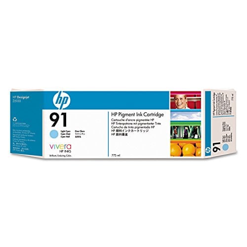 HP 91 Large Format Inktcartridge Licht Cyaan voor HP DesignJet Z6100 en Z6100ps