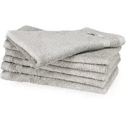 Tchibo - Schöner WOHNEN-Kollektion 6 Gästehandtücher »Cuddly« - hellgrau