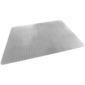 Floortex Bodenschutzmatte Cleartex TrYlok, transparent, für Teppichböden, Vinyl, rutschfest, 90 x 120cm