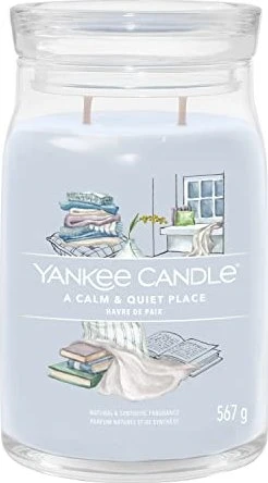 YANKEE CANDLE Signature Glas 2 Dochte A Calm & Quiet Place 567 g