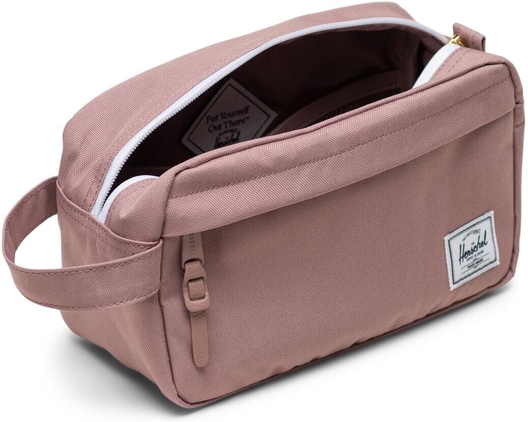 Kulturbeutel HERSCHEL "Chapter Travel Kit 5 l", Damen, Gr. B/H/T: 24,13cm x 15,24cm x 11,43cm, rosa (hellrosa), Taschen Kulturbeutel hellrosa B/H/T: 24,13cm x 15,24cm x 11,43cm