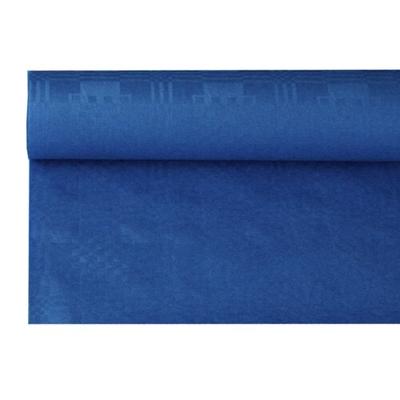 Papstar 12 Rollen Papiertischtuch mit Damastprägung 8 m x 1,2 m dunkelblau