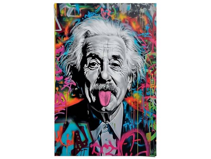 REINDERS Poster, Einstein Tongue, Hobbyraum, Bilderdruckpapier, 91,5 x 61