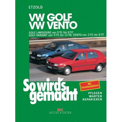 VW Golf III Limousine 9/91-8/97, Golf Variant 9/93-12/98, Vento 2/92-8/97